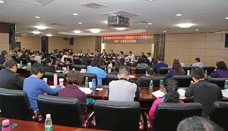 廣新控股集團黨委理論中心組專題學習習近平總書記視察廣東重要講話精神