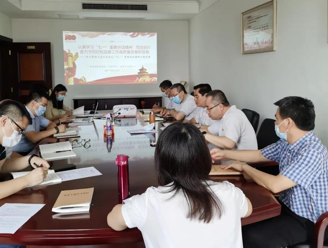 集團紀委書記、監(jiān)察專員謝志云到紀檢監(jiān)察室黨支部講專題黨課